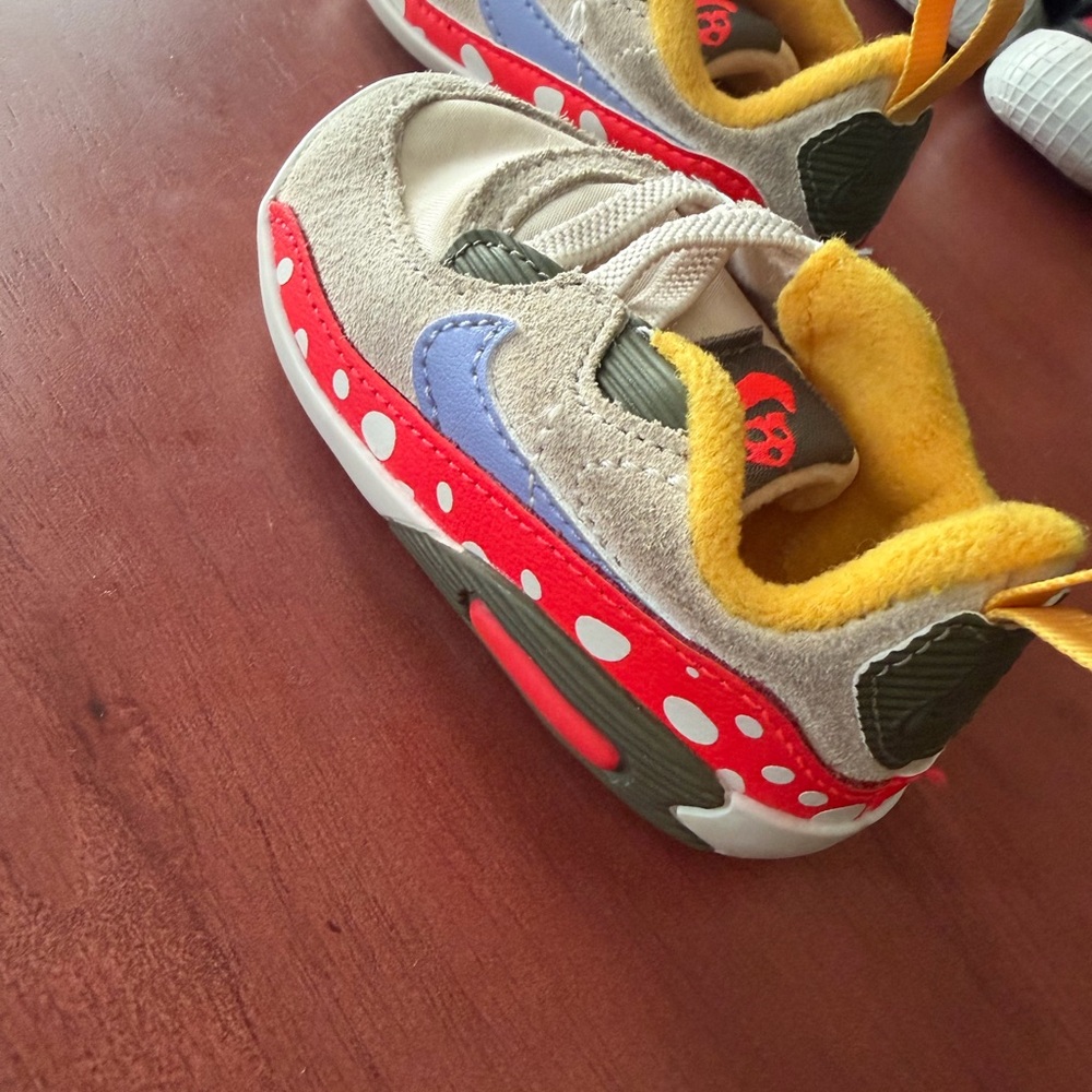 Stylish Kids Shoes - Beige and Red